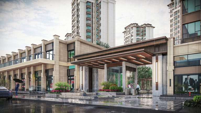 小区建筑效果图