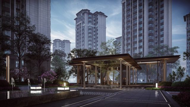 小区走廊效果图