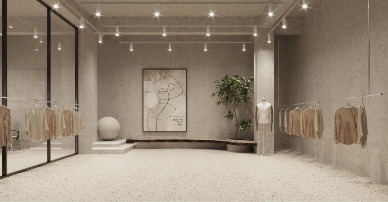 服装设计办公空间效果图