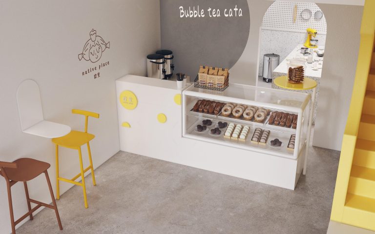 面包甜品店效果图